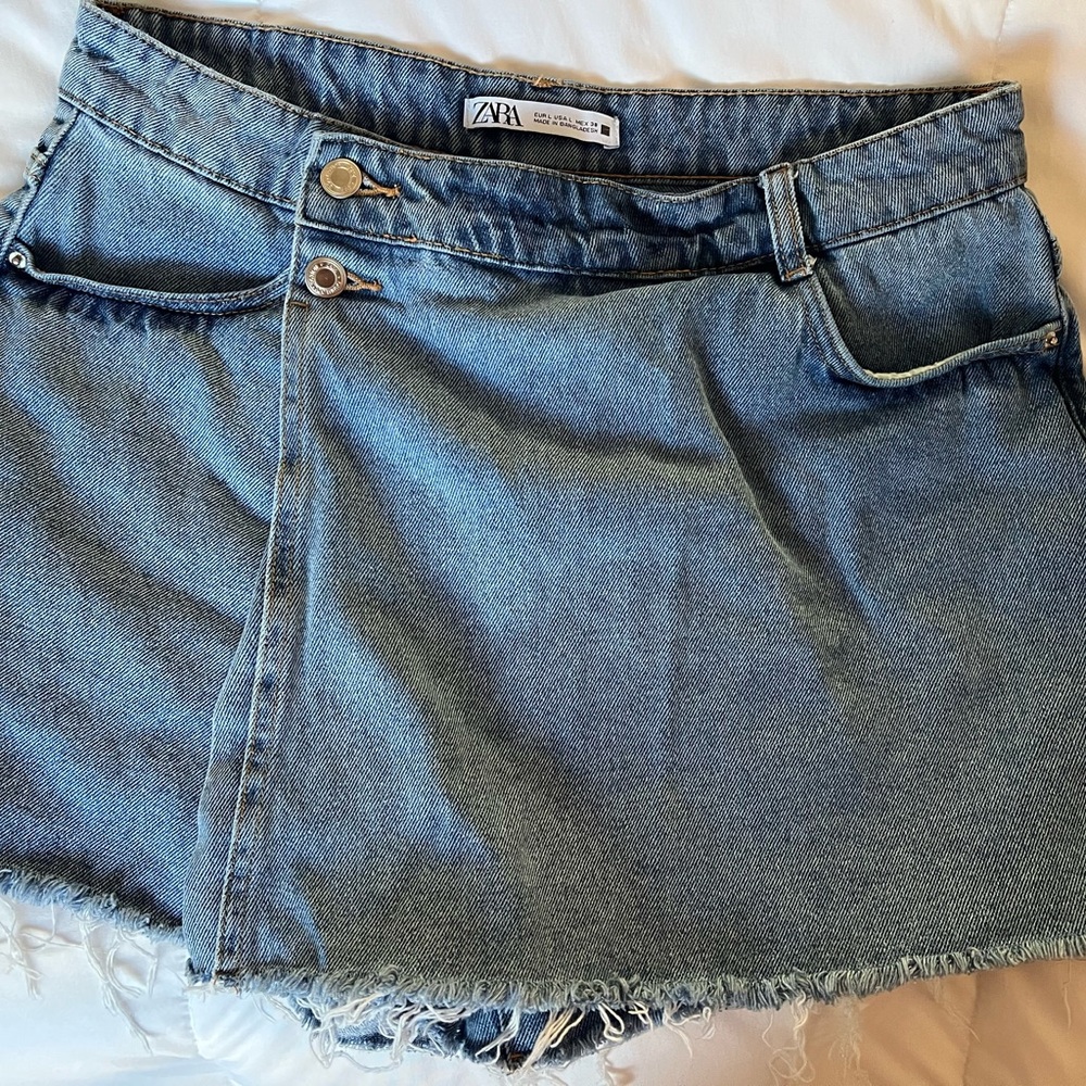 ZARA Blue Denim Skirt